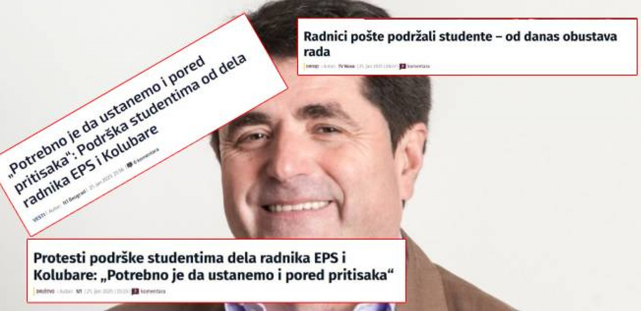 ŠOLAKOVA FABRIKA LAŽI IZNEDRILA NOVI BISER Od jednog sindikalca Pošte i jednog radnika Kolubare Nova i N1 učinile da "studente podržavaju radnici Kolubare i PTT" - Alo.rs