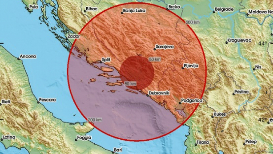TRESLO SE DO SRBIJE Zemljotres zabeležen kod Mostara, drugi po redu danas! - Alo.rs