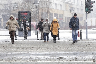 Zima, ljudi, sneg, Beograd