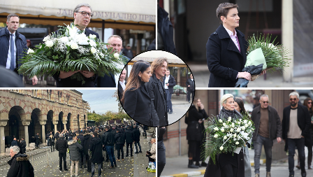 TUŽNA POVORKA NA NOVOM GROBLJU Brojne javne ličnosti odaju počast majci Željka Mitrovića (FOTO/VIDEO)