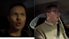 VEČERAS SAM PREKRŠIO PRAVILA... Vučić odvezao Sinišu Malog na EXPO gradilište, nose pljeskavice za radnike! (VIDEO)