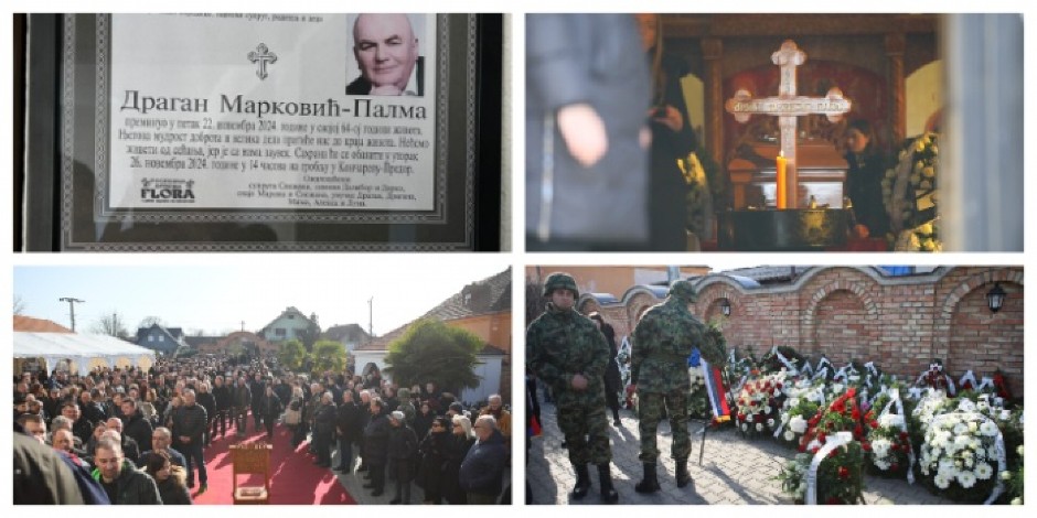 SAHRANJEN DRAGAN MARKOVIĆ PALMA Potresan oproštaj na groblju u Končarevu, prijatelji nisu mogli da zadrže suze