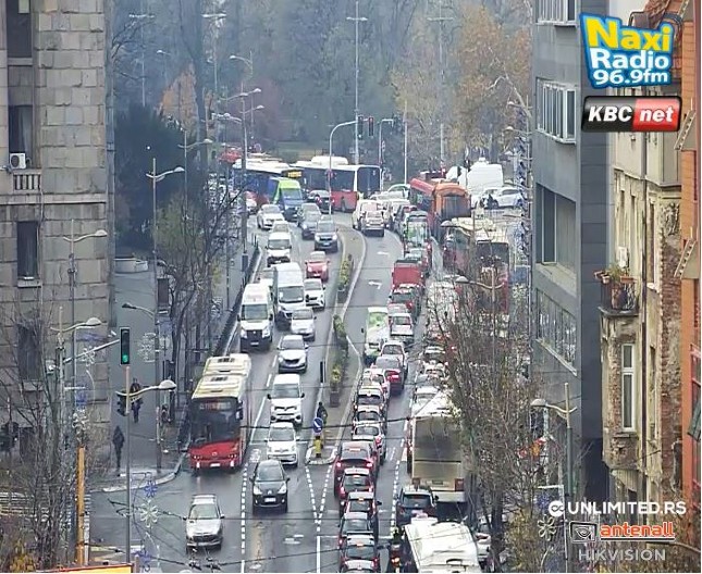 JUTARNJI ŠPIC U BEOGRADU Kolaps u Takovskoj, a evo gde su još najveće gužve u gradu
