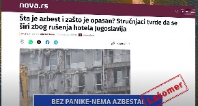 BEZ PANIKE - NEMA AZBESTA! Opozicija izabrala novo oružje u sejanju straha i panike kod građana