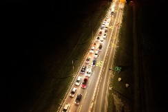 LANČANI SUDAR KOD RUŠNJA Kolona duža od 3 kilometra!