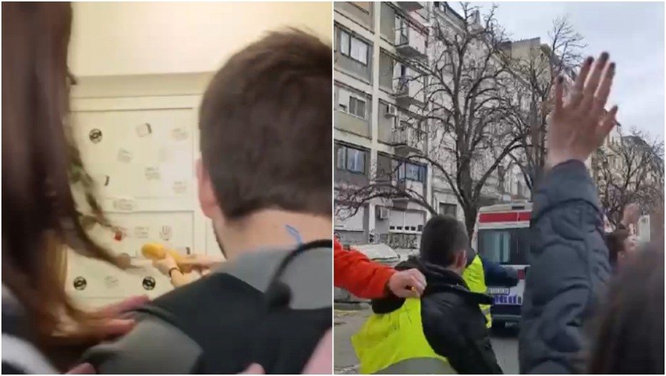 ANARHIJA U PETOJ BEOGRADSKOJ GIMNAZIJI Učenici prave potpuni haos, urlaju po hodnicima i skrnave prostorije škole (VIDEO)