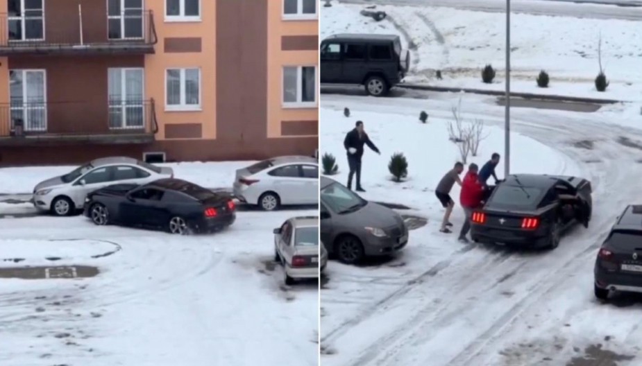 RUSKI VOJNIK SE VRATIO S FRONTA I POČASTIO MUSTANGOM: Napravio haos kakav se ne pamti! (VIDEO)