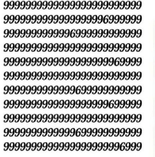 TESTIRAJTE SVOJ IQ Koliko šestica vidite na slici – toliko je visok vaš koeficijent inteligencije