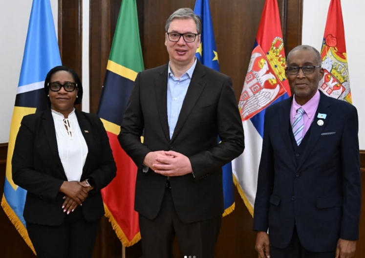 ZAHVALIO SAM IM SE NA ODLUCI DA POVUKU PRIZNANJE TZV. KOSOVA Vučić se sastao sa predstavnicima Svete Lucije i Federacije Svetog Kristofera i Nevisa