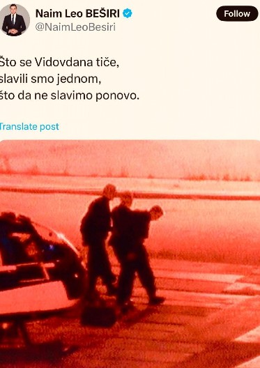 JEZIVA OBJAVA IDEOLOGA BLOKADERA! Beširi: Na protest na Vidovdan dolaze oni koji su slavili izručenje Miloševića Hagu!