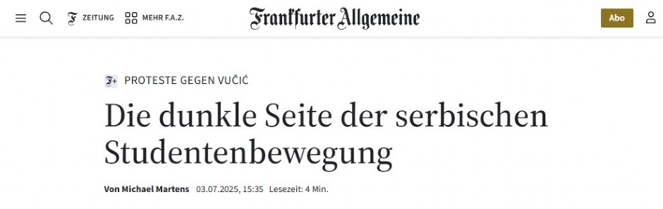 "BLOKADERSKI PROTESTI U SRBIJI POSTALI FAŠISTIČKI SKUPOVI" Raskrinkao ih nemački list, pisali o ovim jezivim detaljima