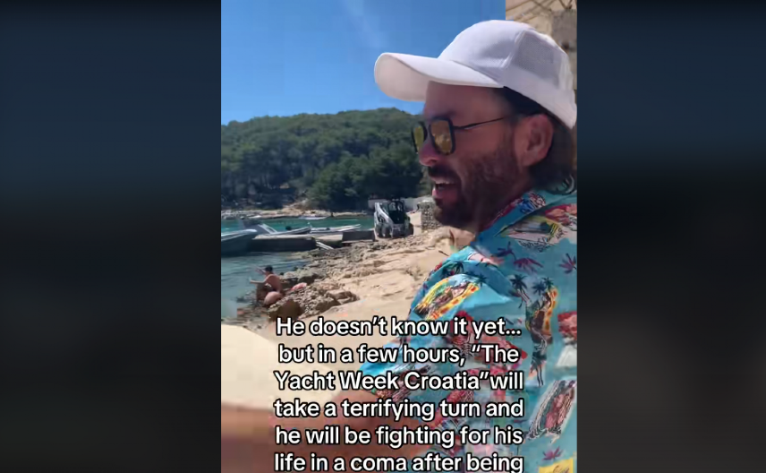 ČOVEK IZGOREO NA JAHTI U HRVATSKOJ! Horor pred stotinama turista na Hvaru (VIDEO)