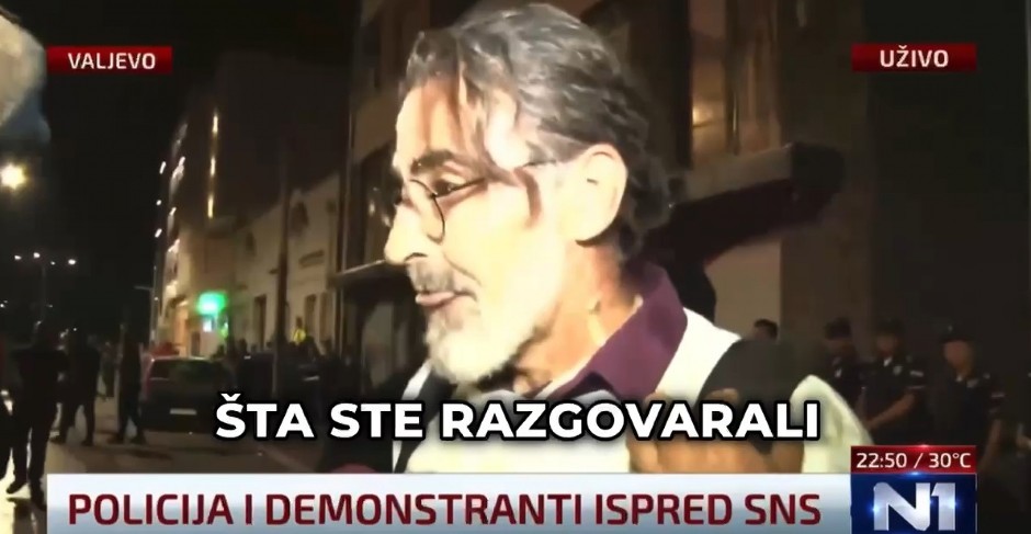 POBIĆEMO SVE ČLANOVE SNS! Blokader zgubidan zapretio na N1 (VIDEO)