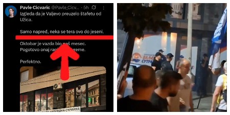 NAKON UŽICA, CICVARIĆ POZVAO I NA NASILJE U VALJLEVU! Sledbenici poručili: Niko živ od SNS-a neće ostati! (VIDEO)