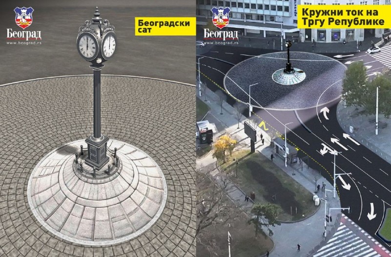 EVO KAKO ĆE IZGLEDATI KRUŽNI TOK I BEOGRADSKI SAT Gradonačelnik Šapić predstavio projekte, radovi počinju u januaru 2025. godine