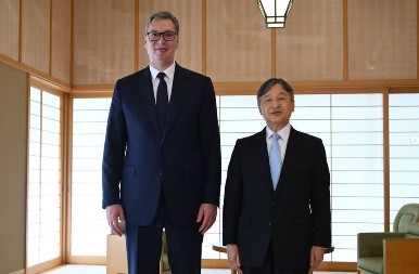 "SRBIJA I JAPAN ZAJEDNO GLEDAJU U BUDUĆNOST" Velika čast ukazana našoj zemlji! Predsednik Vučić se sastao sa japanskim carem Naruhitom