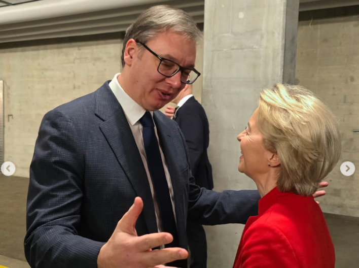 TET-A-TET SASTANAK: Vučić sutra sa predsednicom EK Ursulom fon der Lajen