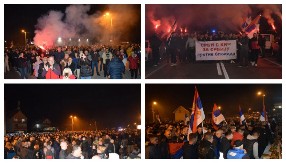 DOMAĆINSKI DOČEK U MELJAKU ZA PEŠAKE HEROJE Na ovaj put smo krenuli da pokažemo da smo za slogu i mir i našu državu Srbiju!