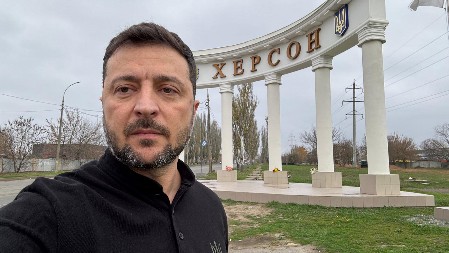 ZELENSKI OBJAVIO SELFI IZ HERSONA, INTERNET EKSPLODIRAO Gubernator Hersonske oblasti otkrio šta se krije iza toga