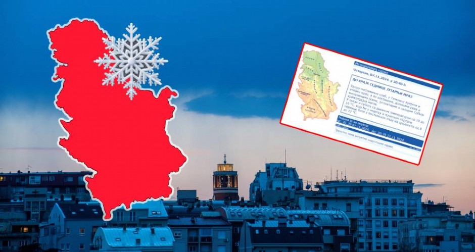 TEMPERATURA PADA NA -5° C! Ledara u Srbiji od ranog jutra, a evo kad stižu kiša, sneg i OLUJNI udari