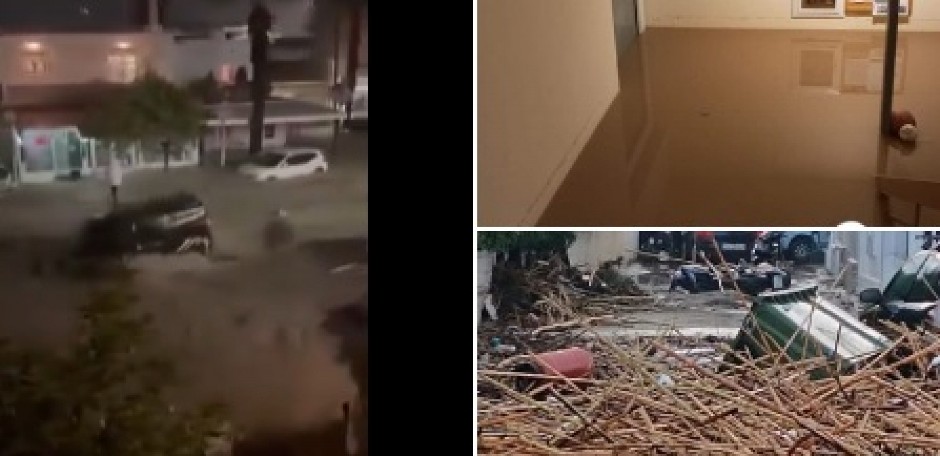 KATAKLIZMA U GRKOJ, OVAKVE POPLAVE NE PAMTE! Kiša na Rodosu neprekidno pljuštala 16 sati, Halkidiki RAZOREN nevremenom! (FOTO/VIDEO)