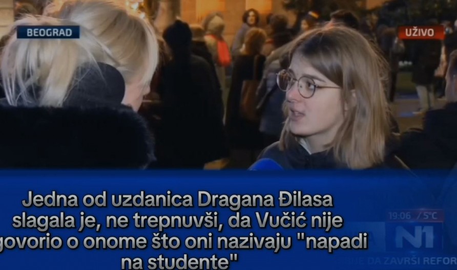 TREBALO IM JE MANJE OD SAT VREMENA Đilasove uzdanice momentalno počele da šire laži o Vučiću (VIDEO)