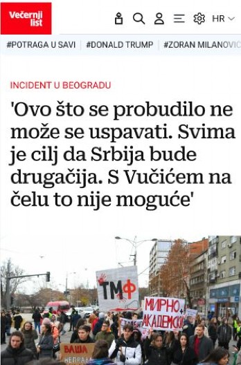 "NAMA HRVATIMA JE JEDINO DOBRA SRBIJA BEZ VUČIĆA" Zagreb otkrio prave ciljeve
