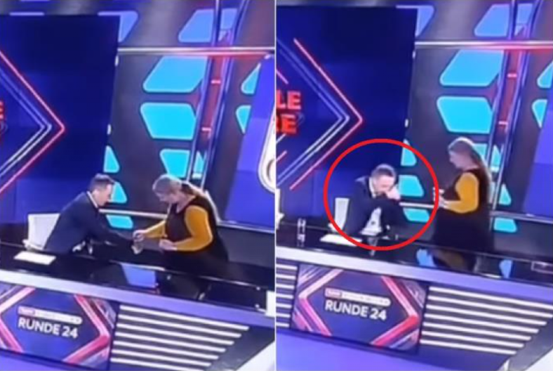 VODITELJ ŠMRČE U PROGRAMU UŽIVO Pogledajte trenutak koji je šokirao gledaoce, iz produkcije mu doneli ovo (VIDEO)