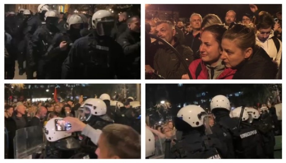 STOP BLOKADAMA U Pionirski park upali studenti blokaderi! Studenti koji žele da uče nisu se uplašili zgubidana i neradnika (FOTO/VIDEO)