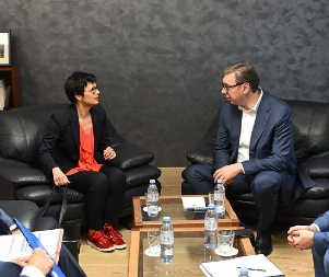 KONSTRUKTIVAN SASTANAK Marta Kos se oglasila posle sastanka sa predsednikom Vučićem: Razgovor o konkretnim koracima na putu Srbije ka EU