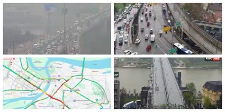 CEO GRAD U CRVENOM ZBOG MALTRETIRANJA BLOKADERA Velike gužve po gradu, narod ne može da dođe kući (FOTO)