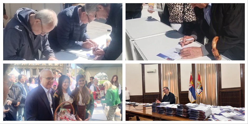 TREĆI DAN SVENARODNOG SKUPA Građani masovno ostavljaju pisma za predsednika, daju jasnu podršku Vučiću (FOTO/VIDEO)