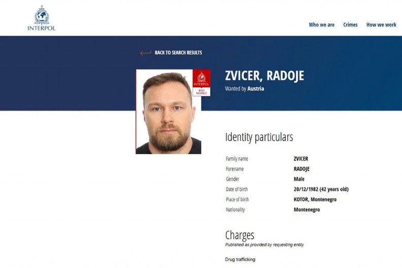 Radoje Zvicer na Interpolovoj poternici!