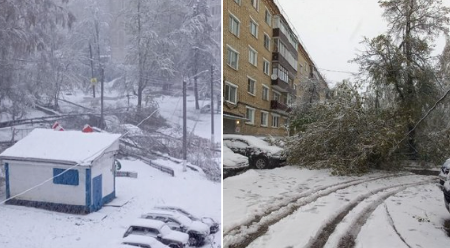 NAPADALO 10 CM SNEGA U MAJU! Evropska prestonica na udaru nevremena, temperatura na nuli, ŠIBAJU olujni udari (FOTO/VIDEO)