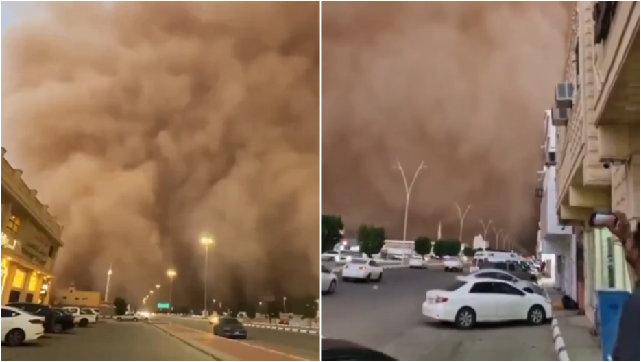 PEŠČANA OLUJA PARALISALA REGION Crvena upozorenja na snazi! Nevreme neverovatnih razmera (VIDEO)