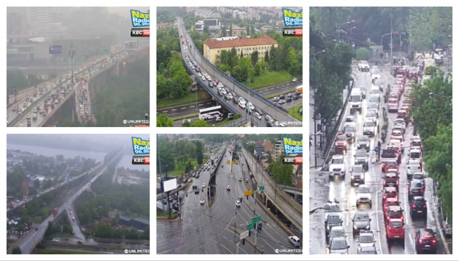 OPŠTI KOLAPS U BEOGRADU Sve mili posle jutarnje kiše, na ovim tačkama je TOTALNI KRKLJANAC