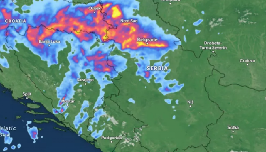 OD JUTROS POTOP U OVIM DELOVIMA SRBIJE A evo gde je moguć čak i grad