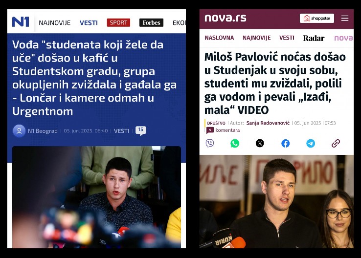 FAŠIZAM ŠOLAKOVIH MEDIJA: Miloš Pavlović nije napadnut, samo su ga polili vodom, kriv je Lončar zato što mu je pomogao!