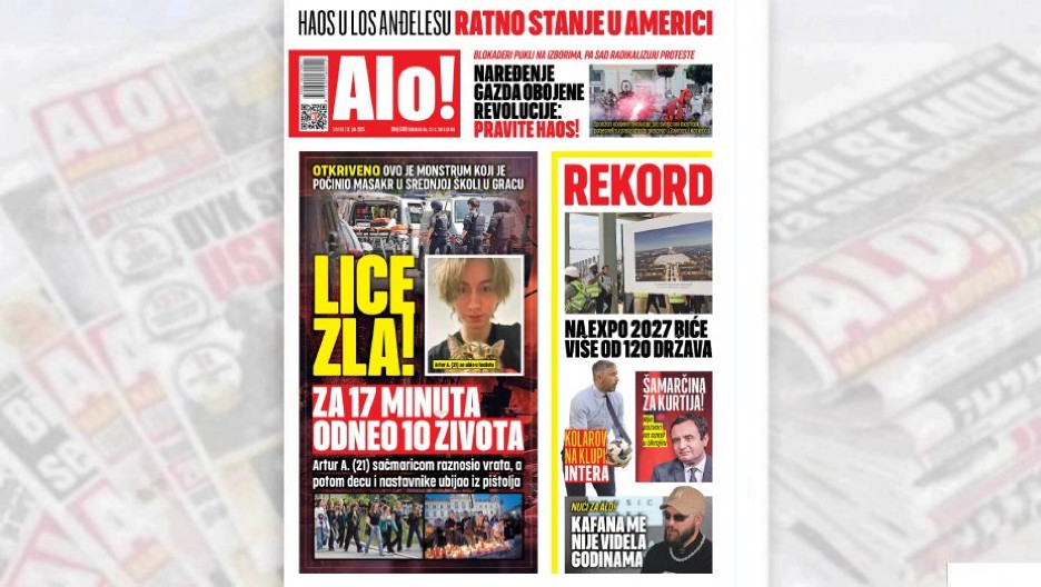 LICE ZLA! Za 17 minuta odneo 10 života , ovo je monstrum koji je počinio masakr u srednjoj školi u Gracu