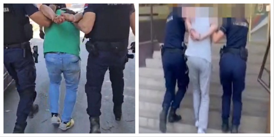 JOŠ DVOJICA UHAPŠENA U VRBASU Sa lisicama na rukama dovedeni u policijsku stanicu (VIDEO)