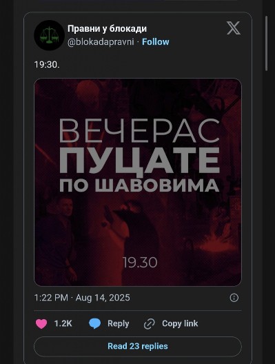 JAVNI POZIV NA LIKVIDACIJU! Studenti Pravnog fakulteta u blokadi dali zeleno svetlo za ubistvo brata predsednika Srbije?