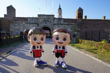 GRAĐANIMA PREDSTAVLJENE  MASKOTE EXPA 2027 Oživele duh igre širom Srbije (FOTO)