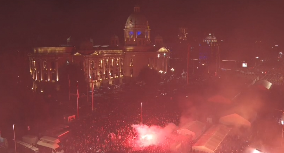 PRIZOR SVE GOVORI Veličanstveni snimci sa dočeka Srba sa KiM