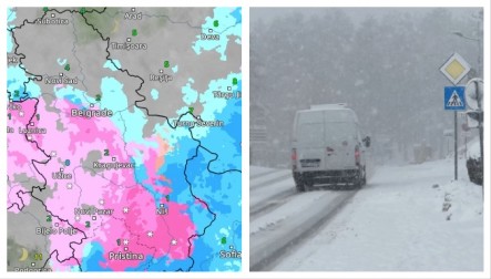 ZNA SE DAN I SAT KAD ĆE SE SNEG SRUČITI NA SRBIJU Vejavica stiže iz BiH i Hrvatske, PAŠĆE I U BEOGRADU