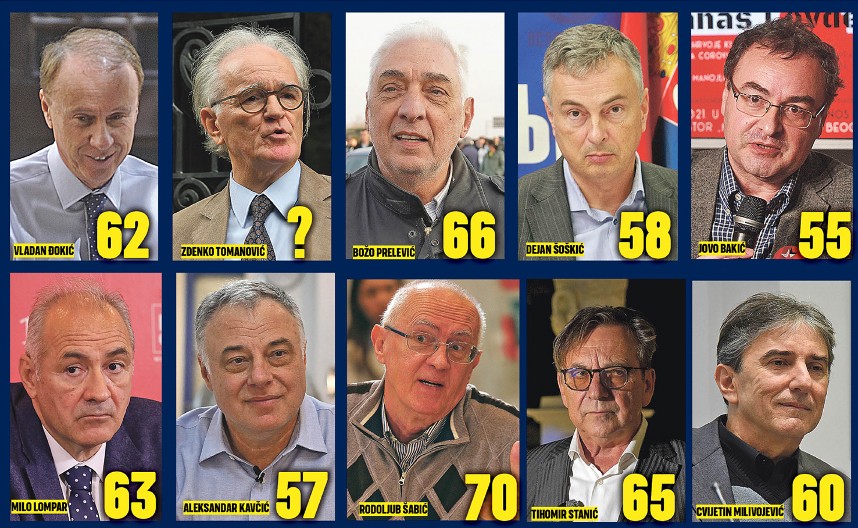 STUDENTSKA LISTA - LISTA ZA PENZIJU Prosek im 62 godine i 3 meseca!