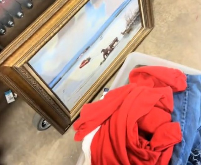 SARA JE NA BUVLJAKU KUPILA STARU SLIKU Od onog što je otkrila na njoj umalo se nije onesvestila