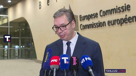 "LEPO SU GOVORILI O NAPRETKU SRBIJE" Velika čast ukazana našoj zemlji! Vučić: Dva sata je trajao razgovor, na poziv Ursule, prisustvovao je i Košta (VIDEO)