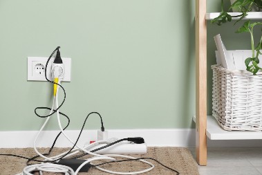 OVO NIKADA NE SPAJAJTE NA PRODUŽNI KABL Predstavlja potencijalnu opasnost