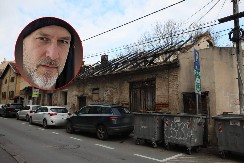 OVDE SE KRIO MONSTRUM Alo! na licu mesta, izbo ženu pa pobegao u ruševinu