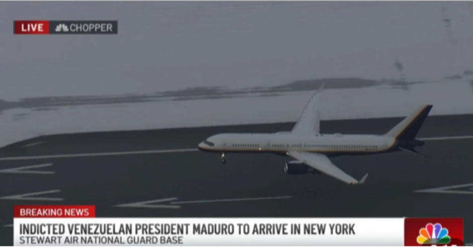 NBC JAVLJA: Avion sa Madurom sleteo u Njujork (VIDEO)